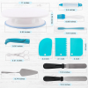 Deluxe Cake Decorating Set - Unleash your pastry potential, premium rotating cake turntable, wide range of 48 decorating nozzles