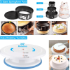 Deluxe Cake Decorating Set - Unleash your pastry potential, premium rotating cake turntable, wide range of 48 decorating nozzles