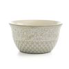 Ivory Lotus 16 Piece Square Stoneware Dinnerware Set