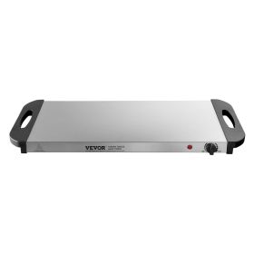 VEVOR Electric Warming Tray Buffet Food Warming w/ Temp Control Stainless Steel