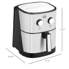 W2225141034  6.9qt Air fryer 85% less oil or low fat cooking 1700W electric oven 400F split oil filter 360Â° air circulation timing and non-stick pan