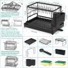 Tableware drying rack, 2nd floor large kitchen counter utensil drying rack