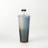 The glass with a lid, the plastic snail cup and straw Brook wall with the lid, the lid is leaked, no BPA, insulating glass, lid and straw, cold glass