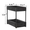 2 sets  Under Sink Organizers and Storage Bathroom Organizer Under Sink, Pull Out Cabinet Organizer for Kitchen Bathroom Sink Storage