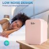 Simple Deluxe Mini Fridge, 4L/6 Can Portable Cooler & Warmer Freon-Free Small Refrigerator Provide Compact Storage for Skincare, Beverage, Food