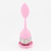 1pc Tea Infuser Silicone Handle Stainless Steel Strainer Drip Tray Included - Loose Tea Steeper - Best Tea Infuser For Loose Leaf Or Herbal Tea