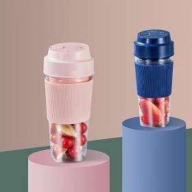 Mini Juicer Portable Household USB Charging Juicing Cup Multifunctional Small Electric Juice Gift (style: Charging Portable, Color: Blue)