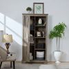 Tall Storage Cabinet Barn Door Storage Country Wood Rustic Farmhouse Pantry Cupboard Barn Door Kitchen Organizer Furniture Home Drawer Shelves