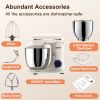 3-IN-1 Electric Stand Mixer, 660W 10-Speed With Pulse Button, Attachments include 6.5QT Bowl, Dough Hook, Beater, Whisk for Most Home Cooks