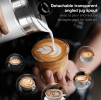 PSM1A-WH   450W Electric Milk Froth, Cold Sparkling Chocolate Blender, Cold/Hot Latte Cappuccino 300ml, Milk Warmer 360Â°