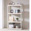 Storage Shelves - 4 Tier Adjustable Garage Storage Shelving;  Heavy Duty Metal Storage Utility Rack Shelf Unit for Warehouse Pantry Closet Kitchen